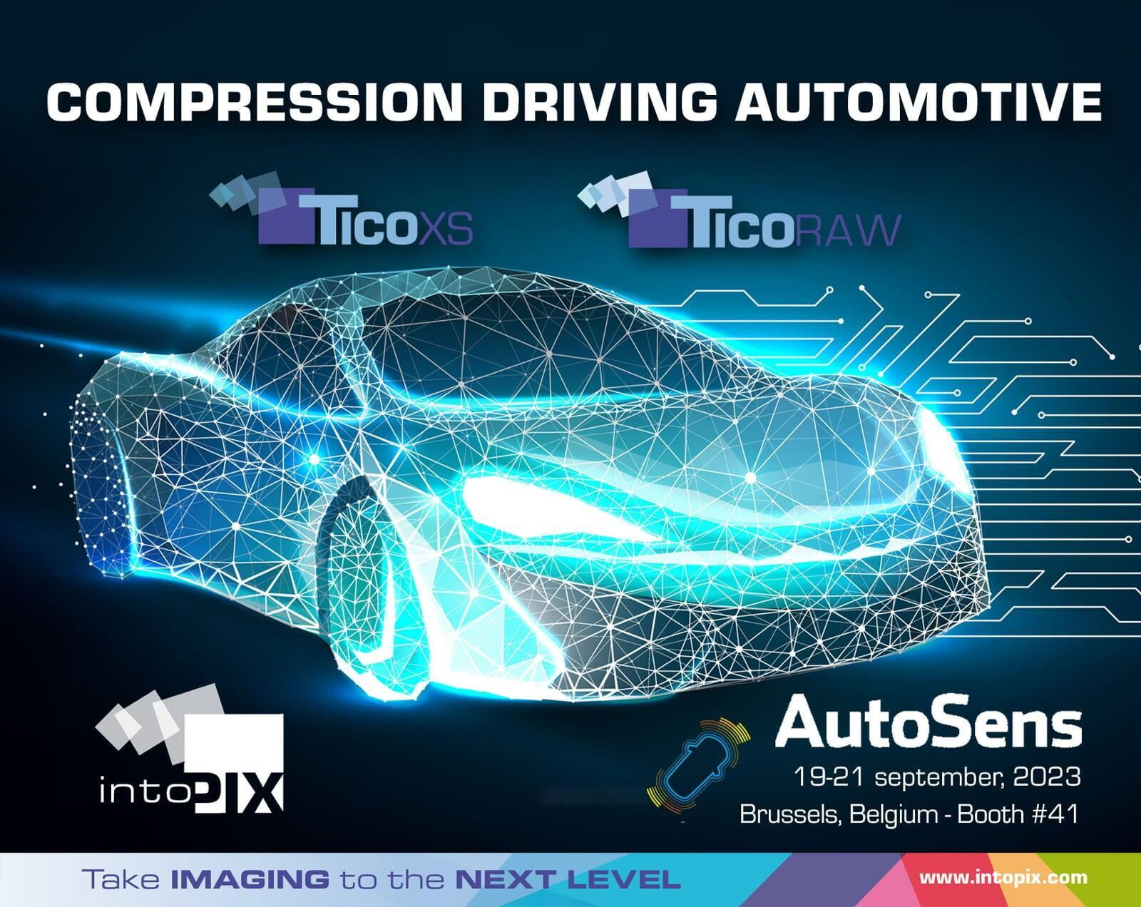 intoPIX présente les nouvelles normes et technologies de compression vidéo légère qui stimulent l'innovation automobile à AutoSens 2023